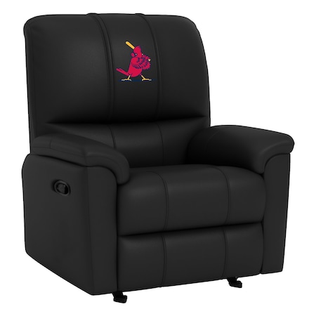 Dreamseat Rocker Recliner with St Louis Cardinals Cooperstown Primary XZ52031CDRRBLK-PSCOOP0100
